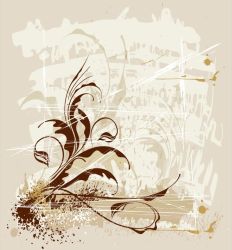 1213 Calligraphy Flowers